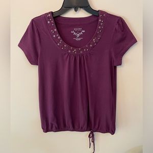 Sonoma Bead Embellished Ladies Top - Size S